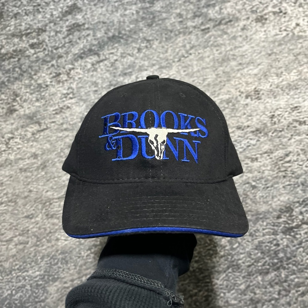 Vintage Brooks and Dunn American‎ Needle Snapback Hat Embroidered 90s Music Cap